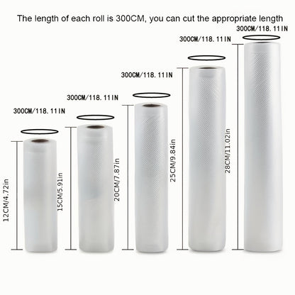 Heavy-Duty Vacuum Sealer Bags for Preserving Food, Suitable for Vacuum Packaging, Bpa-Free, Puncture-Resistant, And of Commercial Quality.