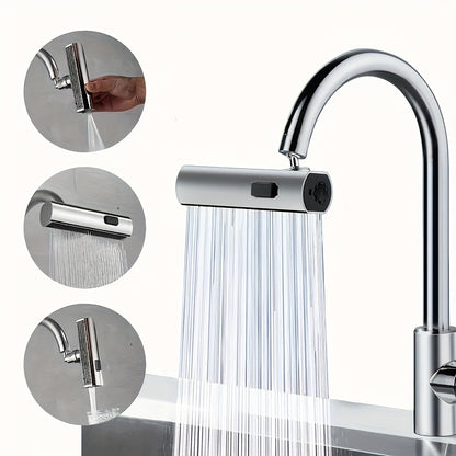 1pc Contemporary Style Faucet Adapter, Metal & Plastic, Copper Alloy, Center Kit, Multifunctional Bathroom Sink Faucet Replacement Accessory, Home Essential