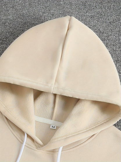 Men'S Autumn Winter for Galaxy Print Hooded Sweatshirt, French Terry Fleece, Polyester, Non-Stretch Knit Fabric, Loose Fit with Pocket Detail, Casual Sports Style Hooded Pullover