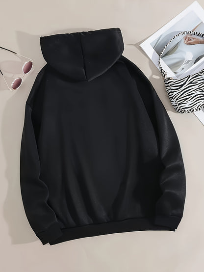 Milano Italy Polyester Hoodie for Women - 100% Knit Fabric, Alphabet Print, Casual Long Sleeve Sweatshirt with Pocket, Fashionable European Trip Inspired Hooded Sweatshirt, Spring/Summer/Fall Collection