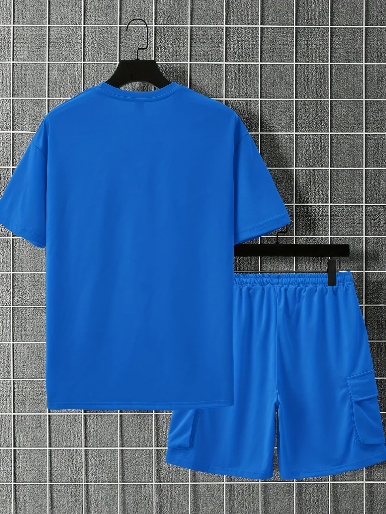 Summer Heavyweight FOG Color Earth Tone Short Sleeve Shorts Streetwear Loose Fashion Set