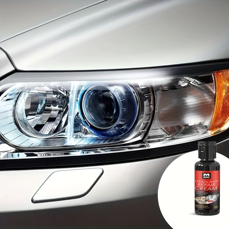 Headlight renovation kit, headlight polishing, headlight scratch repair, quickly solve the problems of headlight aging, scratches, headlight yellowing and fuzzy, DIY operation is simple, headlight renovation is 90% bright as