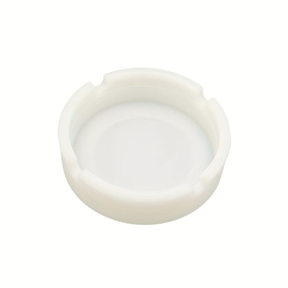 1pc, Luminous Silicone Ashtray Resists Temperatures Premium Silicone Rubber Soft Portable Round Design Ashtray Durable Glow In Dark Gifts For Friends Dad Husband For Outside Indoor