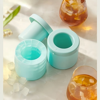 1pc Quick Freeze Silicone Ice Cube Trays - Easy to Use, Durable Plastic Molds for Perfectly Shaped Ice, Ideal for fruit juice, Ice Buckets & Cylindrical Cups, fruit juice Accessories,Suitable for Thanksgiving, Halloween, Chri