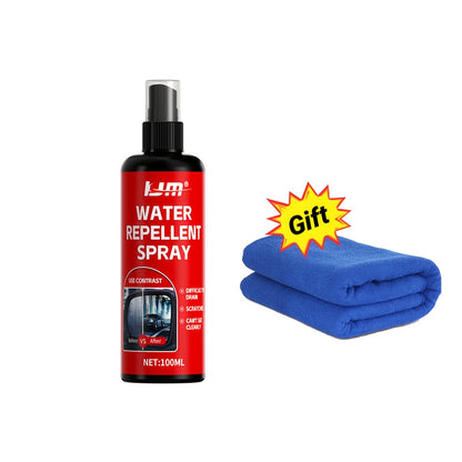 Car Glass Waterproof Spray Anti-Rain Coating Hydrophobic Rainproof Windshield Mirror Water Repellent Wax Kit, Hydrophobic Coating Fog and Rain Protection Suitable for Car Windows Wiper Blades and Bathroom Glass