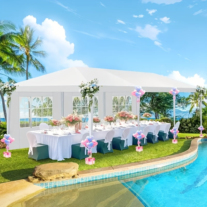 3×9m Pop-Up Tent, Party Canopy with Removable Side Walls, Outdoor Tent Suitable for Gatherings, Patio Pavilion, Wedding Event Tent