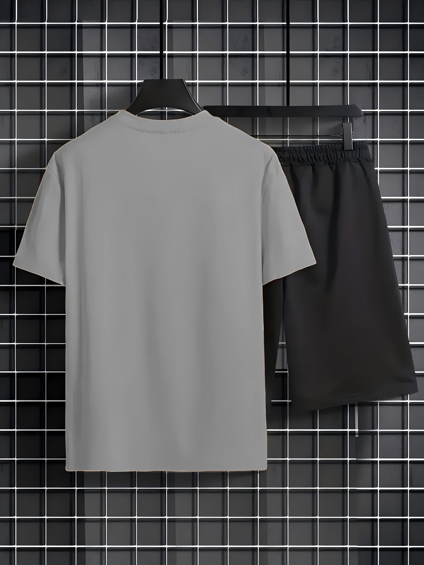 Summer New Men's Casual Home T-Shirt and Shorts Set