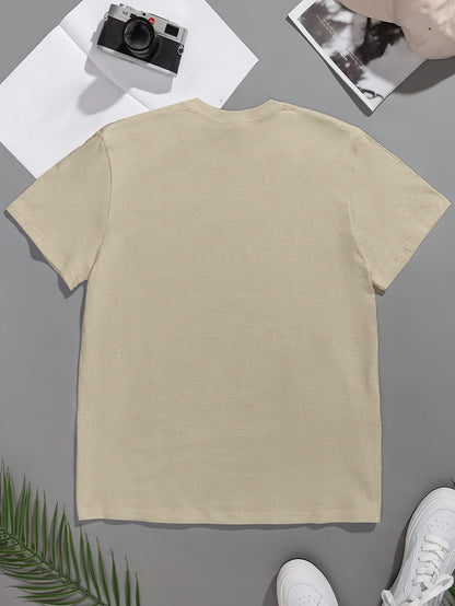 Men'S Casual Short Sleeve T-Shirt - "Made in Balkans" Print, Lightweight & Breathable Summer Tee, Round Neck, Regular Fit, Perfect for Casual Attire, Breathable Clothing | Modern Casualwear | Lightweight Shirt