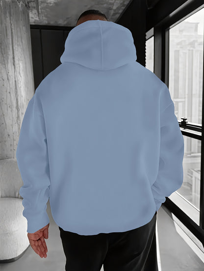 Men's & Women's Hoodie - Royal Blue Sweatshirt with Drawstring Hood, Front Kangaroo Pocket - All-Season Casual Pullover for Everyday & Formal Outfits - Machine Washable Hooded Sweatshirt, Sweater Hoodie, Versatile Outfit Piec