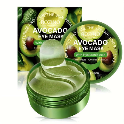 ROZINO Aloe Vera & Hyaluronic Acid Eye Mask - 60pcs Deep Moisturizing Essence Patches for Dark Circles, Puffiness, and Wrinkles, Brightens and Firms Skin, Suitable for All Skin Types, Eye Care | Natural Ingredients | Hydratin