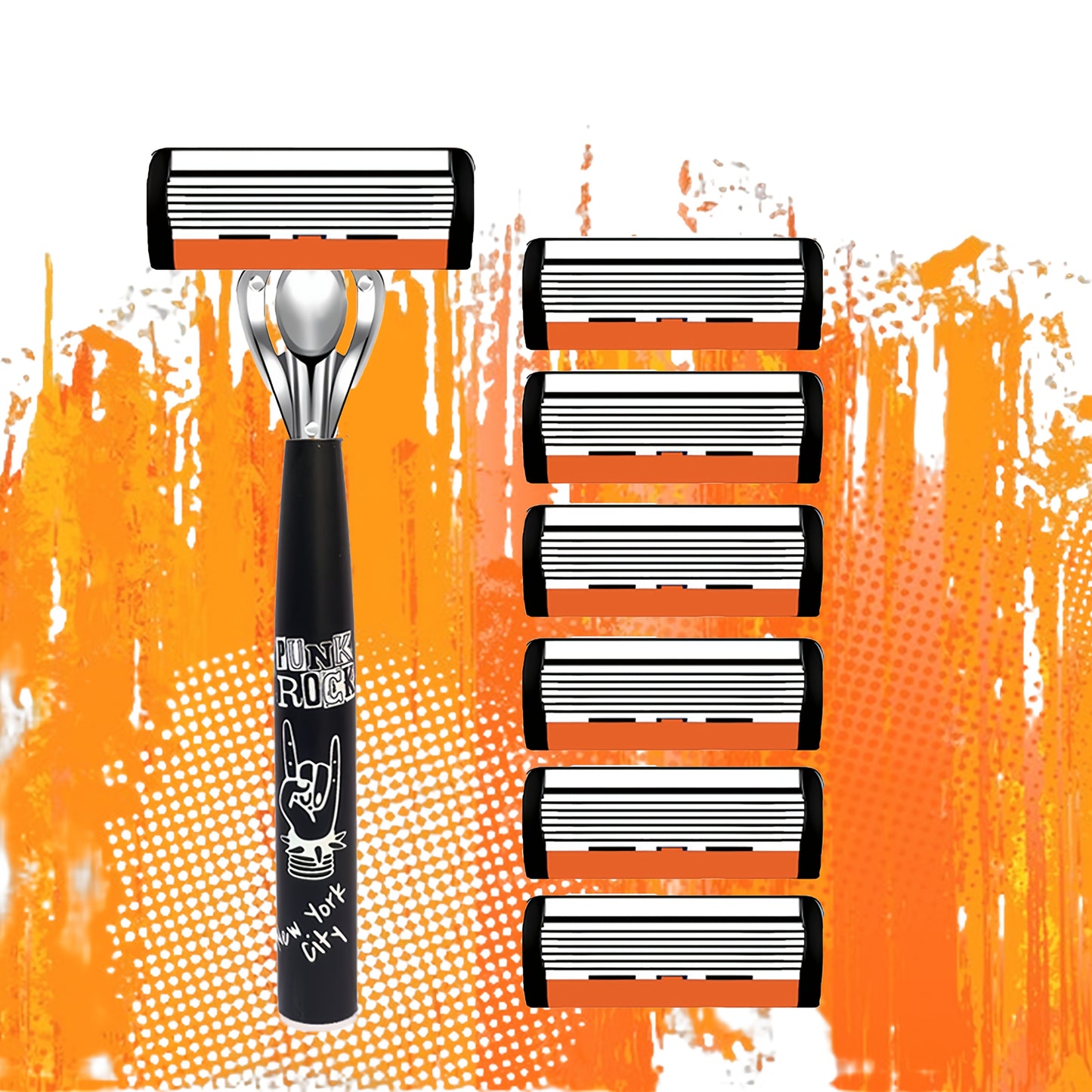 Premium Retro Manual Razor Set - Ultra-Sharp 6-Layer Blades