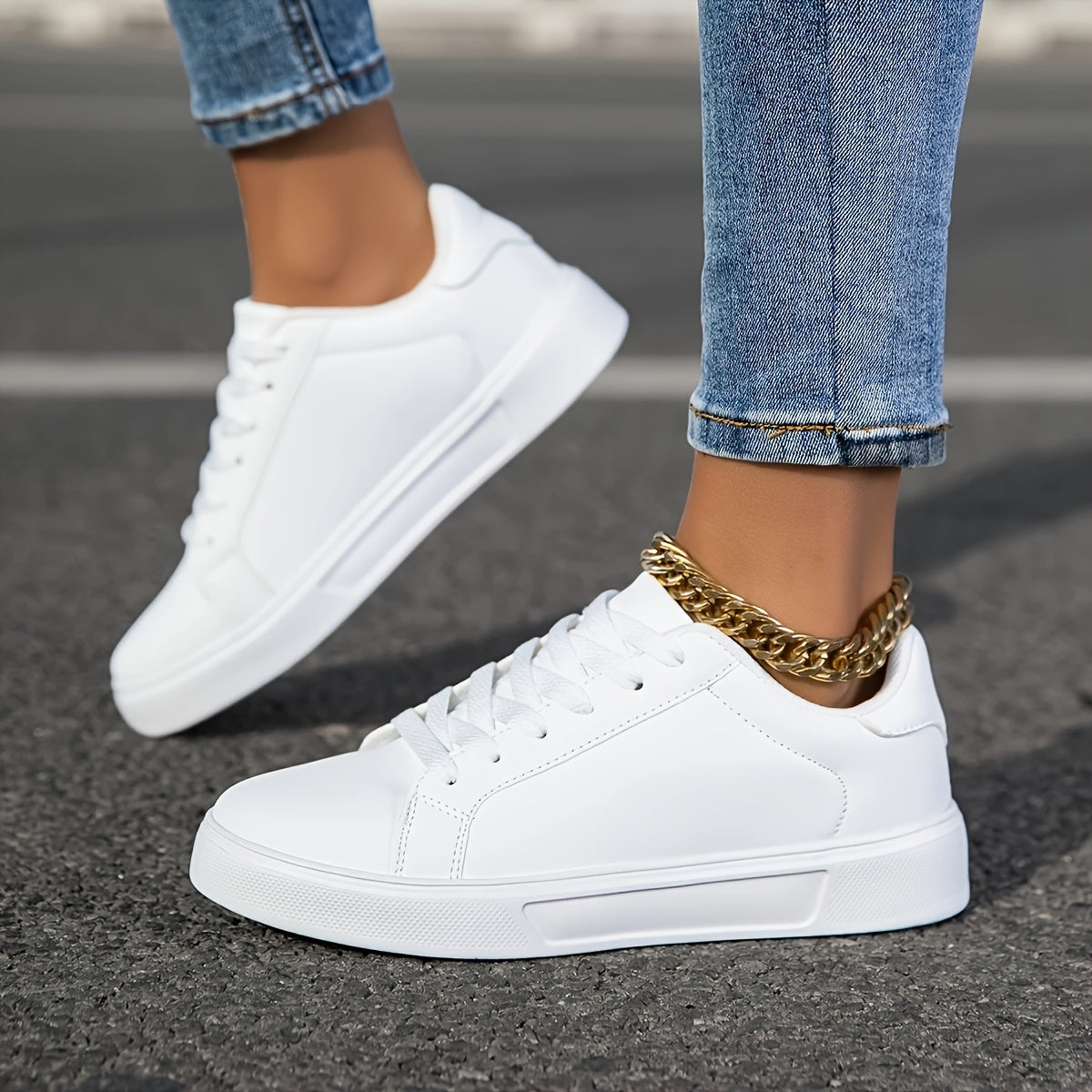 Women'S Fashion Shoes, Casual Sports Sneakers for Girls, Non-Slip Lace-Up Shoes for Female Students, Versatile And Stylish Low-Top Casual Sneakers, Age-Reducing And Durable Women'S Footwear, Lightweight Round-Toe Design.