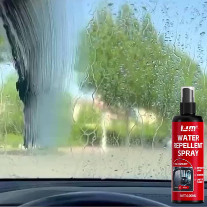 Car Glass Waterproof Spray Anti-Rain Coating Hydrophobic Rainproof Windshield Mirror Water Repellent Wax Kit, Hydrophobic Coating Fog and Rain Protection Suitable for Car Windows Wiper Blades and Bathroom Glass