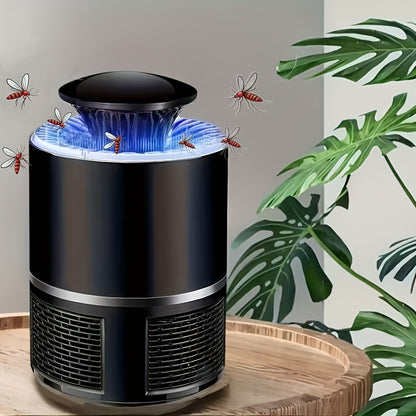1pc USB-Powered Silent Mosquito Repellent Lamp – Automatic Indoor/Outdoor Insect Zapper with Blue Flame Effect, Ideal for Bedrooms, Living Rooms & Gardens, Essential Summer Home Appliance, Mosquito Zapper, Sleek Device Desi