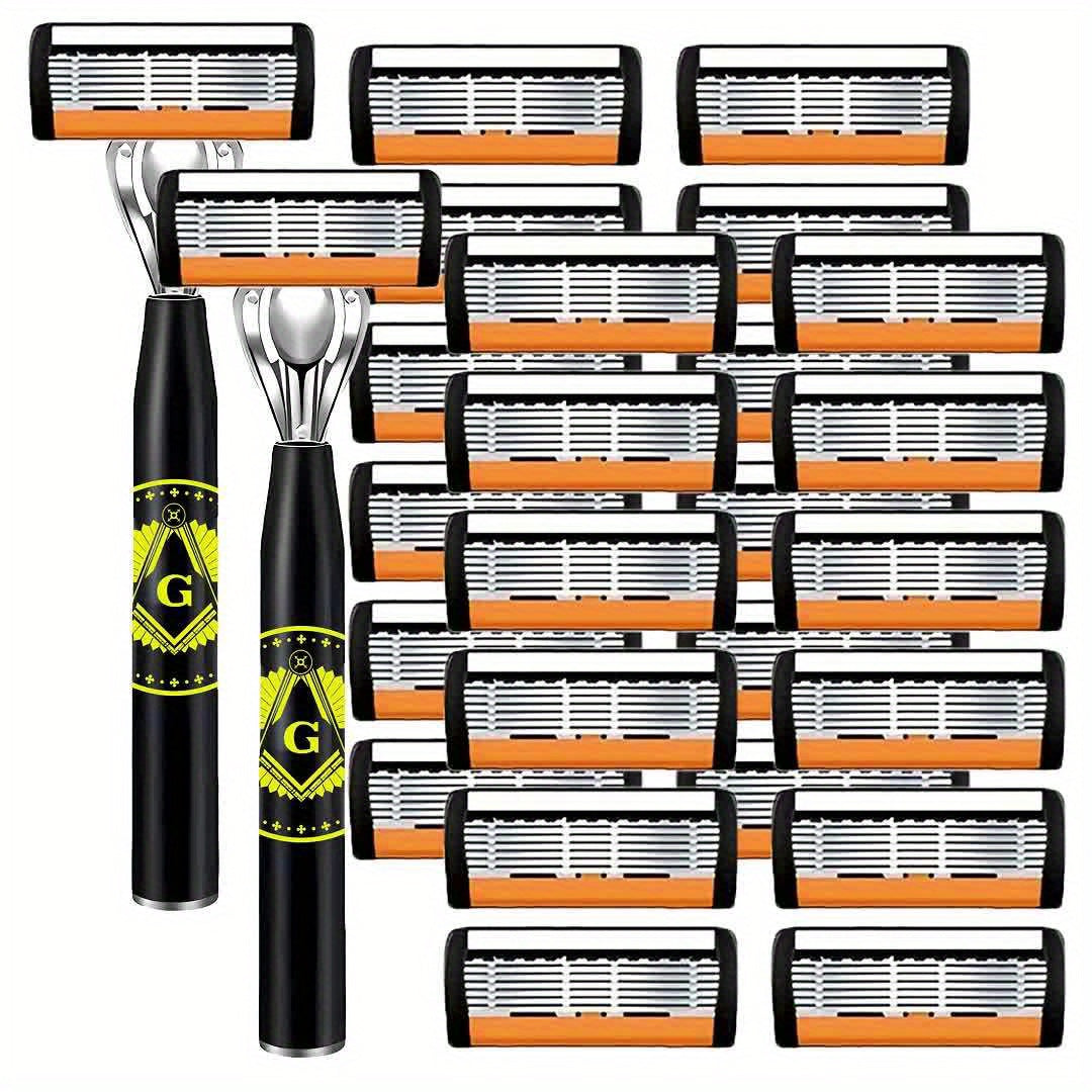 Premium Retro Manual Razor Set - Ultra-Sharp 6-Layer Blades