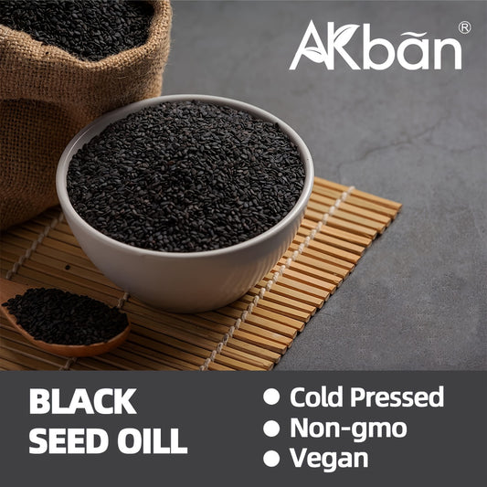 Black Seed Oil - Cold-Pressed Nigella Sativa Black Cumin Seed Oil