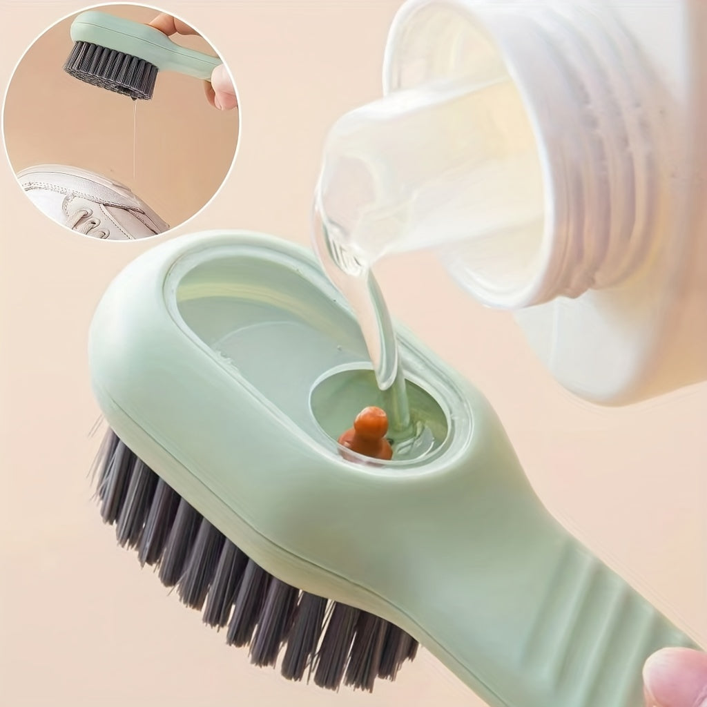 1pc Shoe Brush, Multi-functional Plus Fluid Shoe Brush, Household Soft Hair Laundry Brush, Special Non-destructive Shoe Brush For Washing Shoes, Shoe Brush Cleaning Brush, For Hotel/Commercial