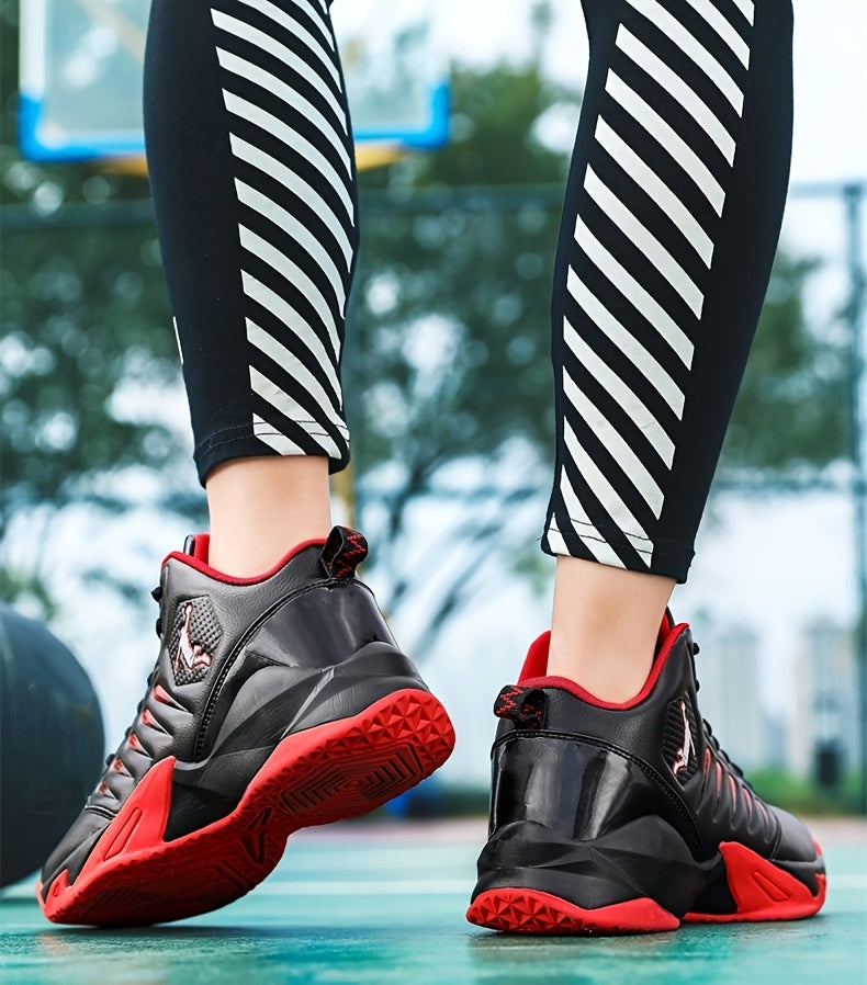 Men'S Trendy Casual Training Sneakers - Lightweight, Shock-Absorbing Running Shoes with Soft Rubber Sole, Breathable Fabric Lining, and Durable Synthetic Upper in White & Black, Lace-Up Design, Athletic Footwear | Modern Snea