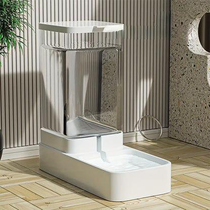 Automatic Dog Feeder and Dog Water Dispenser. Gravity Pet Feeder and Water Dispenser for Dogs Cats Pets Animals
