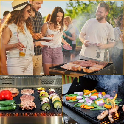 3pcs/5pcs/6pcs Oven Bottom Oven Mats, Reusable Oven Mats, for Electric Ovens, Gas Ovens, Toasters, Microwaves, Stovetops, Grills, Mostly for Outdoor BBQ, Home, RV, Travel