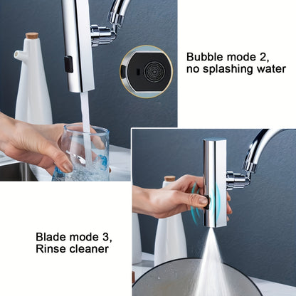 1pc Contemporary Style Faucet Adapter, Metal & Plastic, Copper Alloy, Center Kit, Multifunctional Bathroom Sink Faucet Replacement Accessory, Home Essential