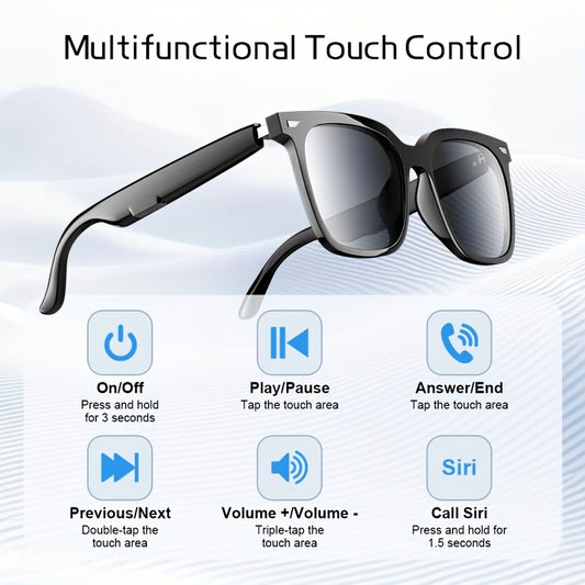 2025 New Wireless Electroplated Glasses Headphones