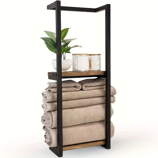 2-layer/2pcs/ 1pc bathroom decoration and accessories, bathroom towel rack, bathroom storage rack and storage blanket ladder, throwing blanket towel rack, bathroom accessories towel rack, farm stay items blanket ladder, bathr