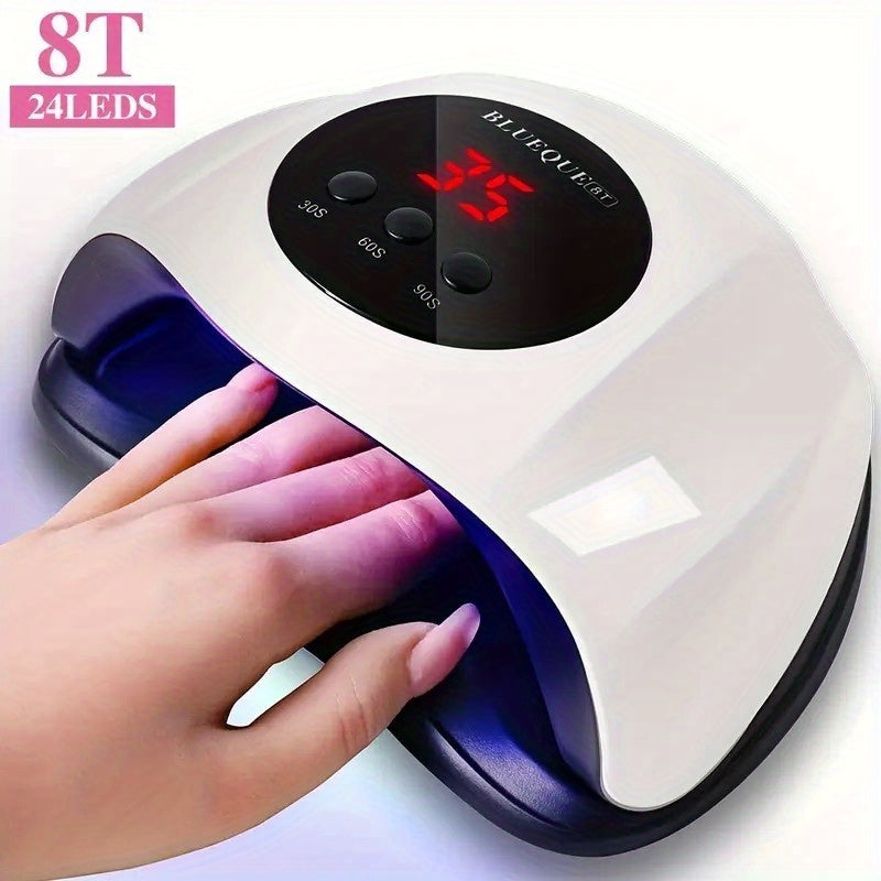 AuroraMuse Professional LED Nail Lamp with Smart Sensor Auto Shut-Off - Fast Gel Polish Dryer, USB-Powered Nail Lamp with Digital Timer, for Salon & Home Use, No Batteries Needed - Ideal for /LED Gel Polishes, Lamp for Gel Na