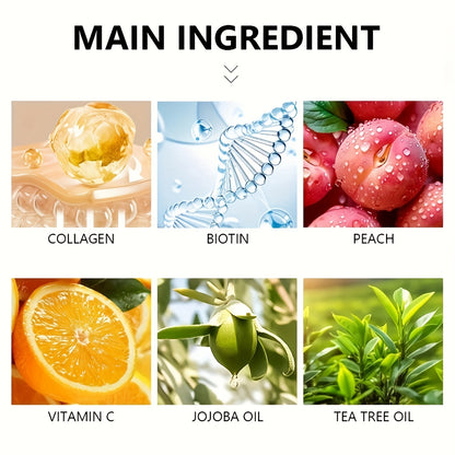 XIOIMY Collagen & Biotin Facial Mask - Hydrating Moisturizing Mask with Collagen Essence for All Light Beige Types, Hypoallergenic, Orange Scent, Daily & Nightly Use, Moisturizing Mask, Skincare, Smooth Texture, Antioxidant R