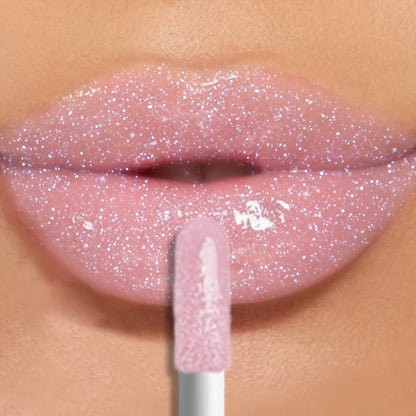 1pc KAFURIX Waterproof Pink Lip Glaze - Glossy Finish, Sparkle Shine, Long-Lasting, Non-Sticky Paste for All Skin Types, Easy Application