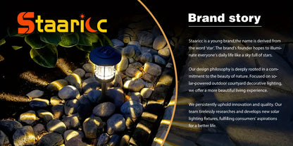 Staaricc 2/4/6pcs Solar fence lights, solar deck lights, solar wall lights, solar wall-mounted lights, outdoor fence deck garden garage ladder lighting