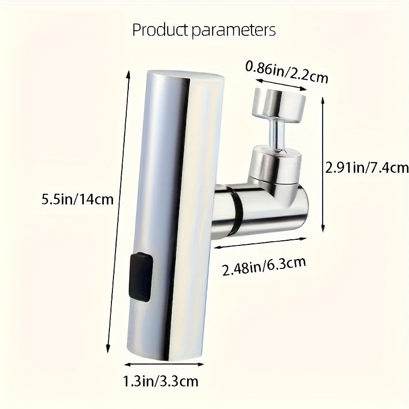 1pc Contemporary Style Faucet Adapter, Metal & Plastic, Copper Alloy, Center Kit, Multifunctional Bathroom Sink Faucet Replacement Accessory, Home Essential