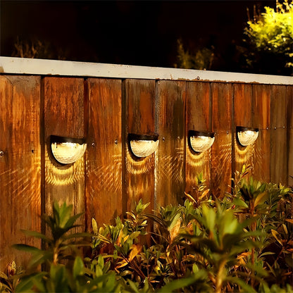 Staaricc 2/4/6pcs Solar fence lights, solar deck lights, solar wall lights, solar wall-mounted lights, outdoor fence deck garden garage ladder lighting