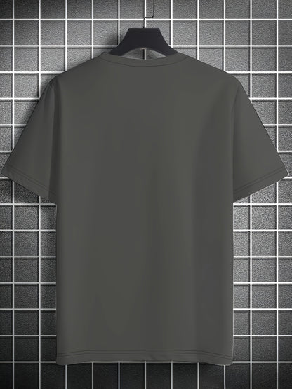 Men'S Milano 96 Graphic Tee - Casual Short Sleeve Crew Neck T-Shirt, Soft Polyester Fabric with Slight Stretch, Regular Fit, Green with White Lettering, Perfect for Casual Attire