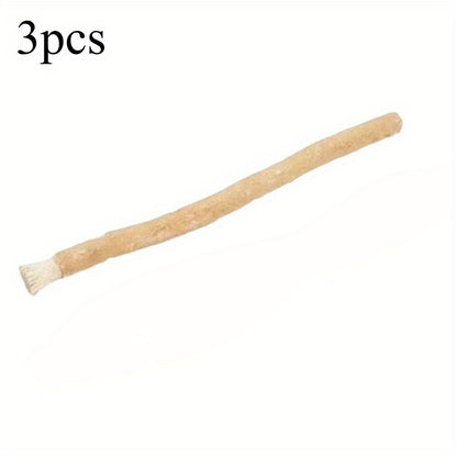 1/3pcs Premium natural toothbrush with premium stick - soft bristles, suitable for gentle oral care, multi-purpose dental and gum hygiene, unisex adults, premium toothbrush, traditional design