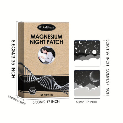 32 Magnesium Nighttime Patches - Patches with Coconut Oil