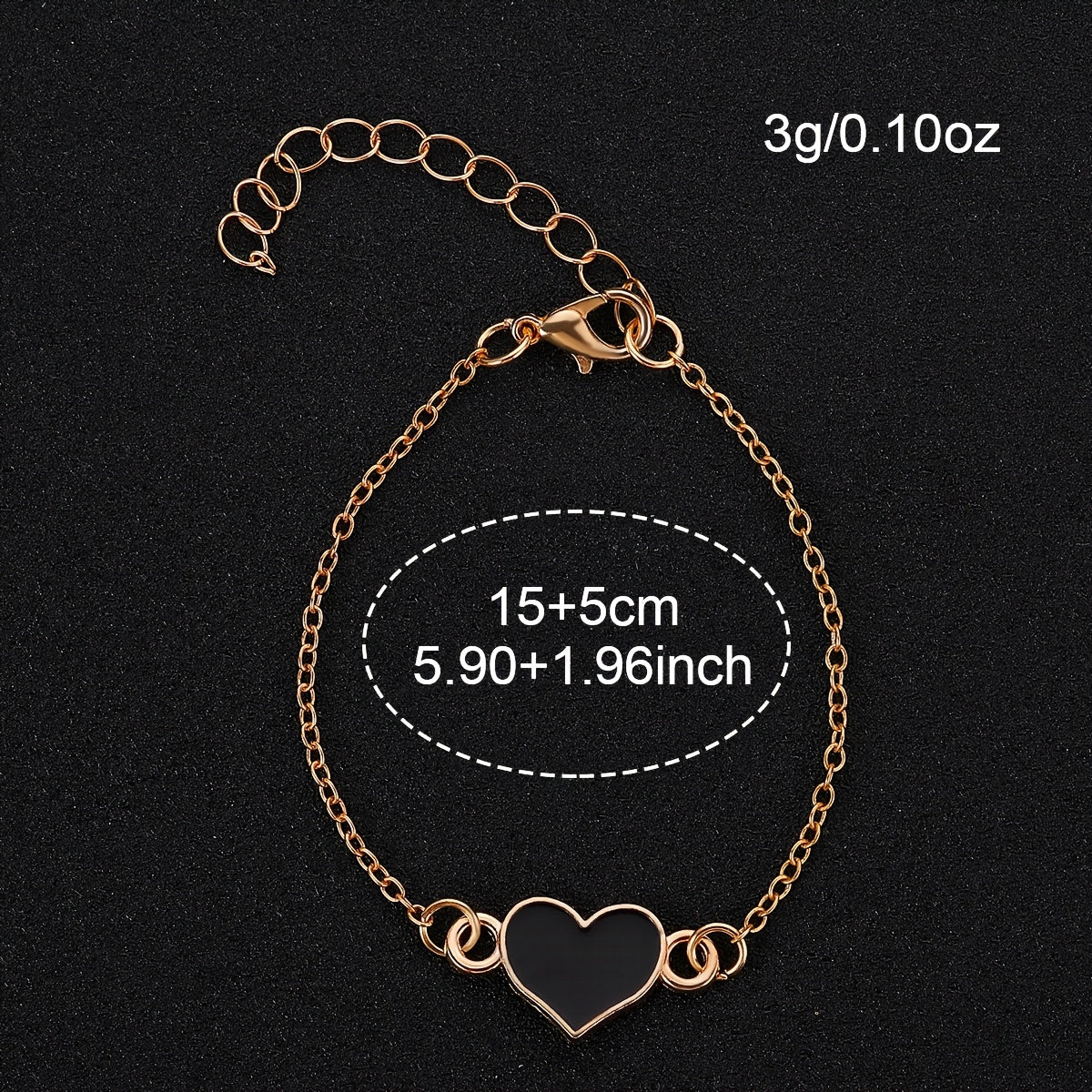 2pcs Women'S Elegant Black Round Quartz Watch with Golden-Tone Alloy Case & Heart Pendant Bracelet - Silicone Strap, Button Battery, Stylish Accessory for Casual Attire, Quartz Watch, Sophisticated Design, Durable Watch