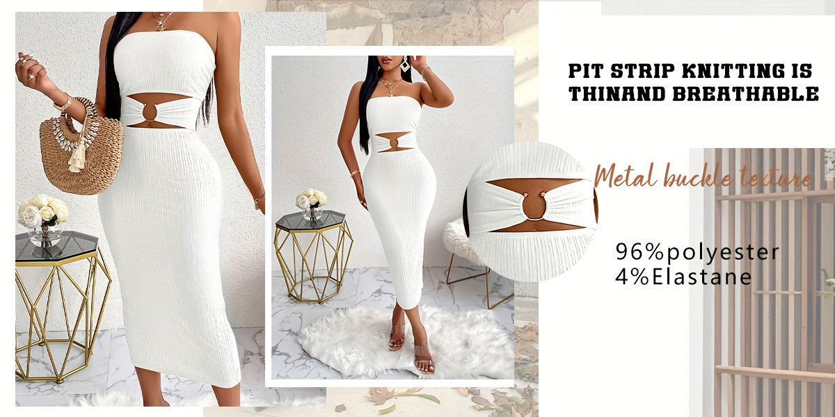 Women'S Sexy Elegant Evening Dress - Strapless Formal party gown, Bodycon Mermaid silhouette, Elegant long Formal event & Party Outfit for Women, Special Occasion, Fitted Silhouette, Stylish Detailing, Glamorous Gown, Fashion