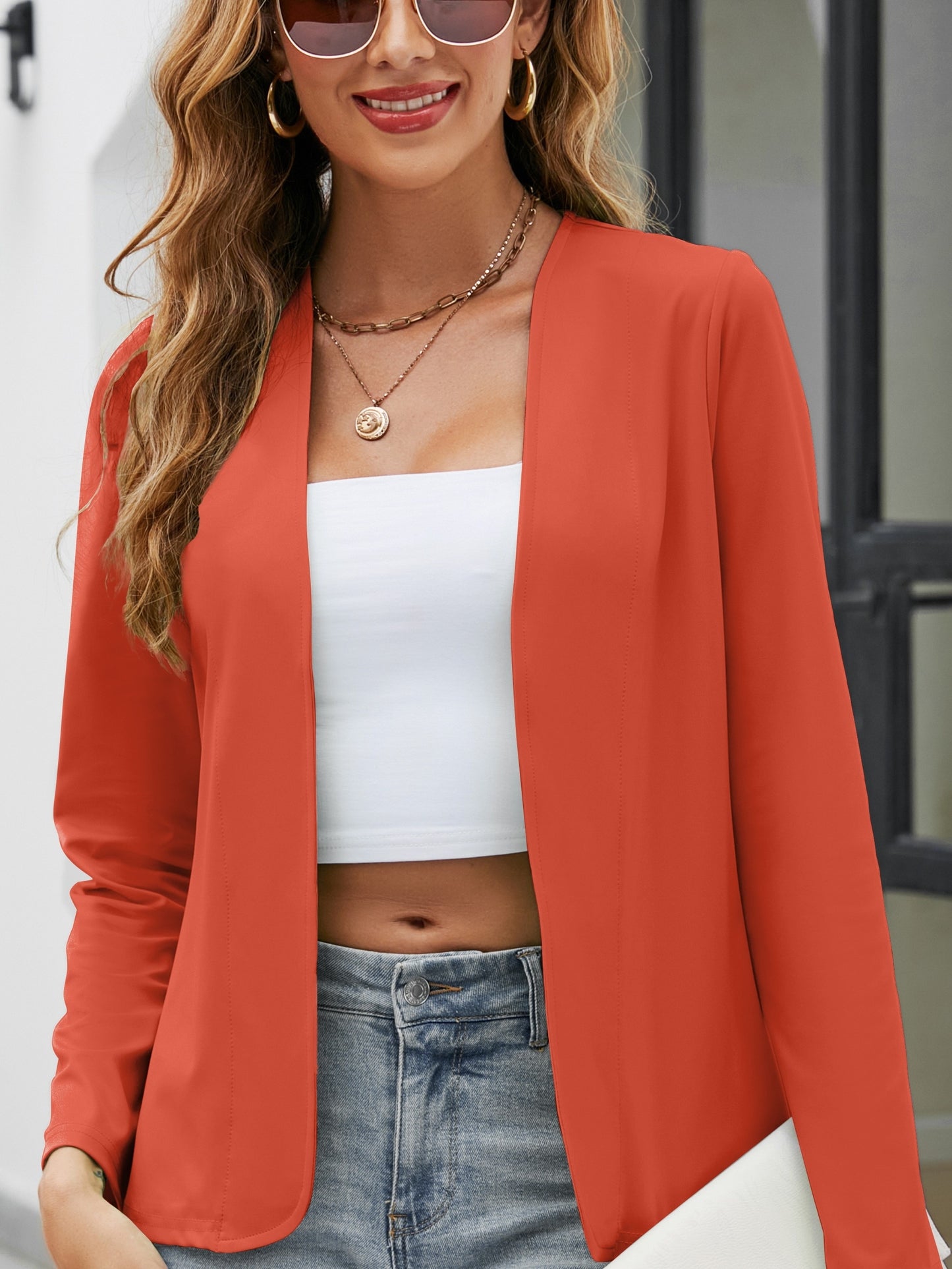 Solid Color Casual Cardigan from Europe And America