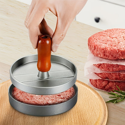 1pc Non-Stick Burger Press – Stainless Steel Meat Muffin Press for Perfectly Cooked Burgers, Cheese, and Vegetables | Durable BBQ Grill Tool for Grilling Baking Pan and Outdoor Cooking, Grilling Accessories for Outdoor Gril