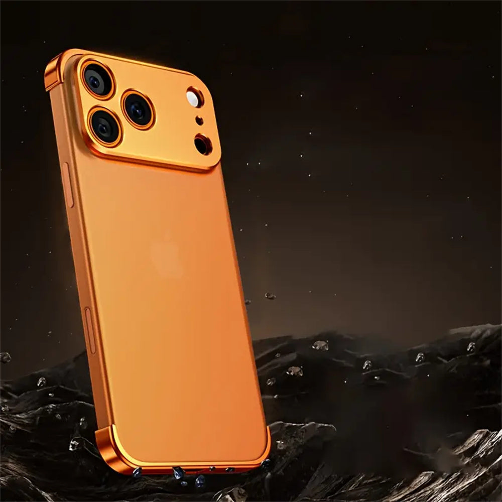 Compatible with for iphone 17 Pro / Pro Max/Air, This Uniquely Shaped Metal Corner Pad Offers Lens Protection And Is Made of Aluminum Alloy. It Provides a Bare Device Feel, Efficient Heat Dissipation, And Is Lightweight. It I