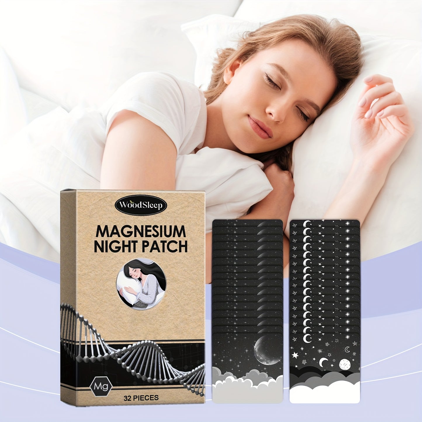 32 Magnesium Nighttime Patches - Patches with Coconut Oil