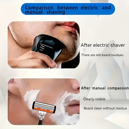 Premium Retro Manual Razor Set - Ultra-Sharp 6-Layer Blades