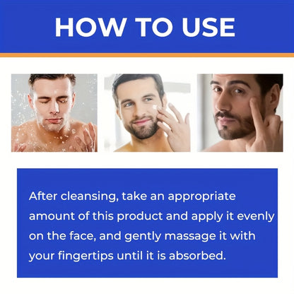 60g LUCKY MUSN Men's Retinol Collagen Moisturizing Cream with Hyaluronic Acid, Caffeine, Vitamin C & E - Firming & Lifting Skincare, 5X Smoothing, 5.5X Firming, 12% Brightening, Easy-Absorb Non-Greasy Formula for All Light Be