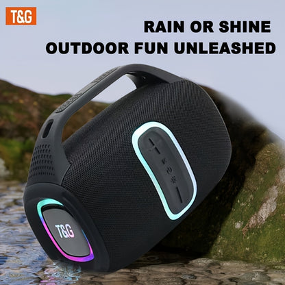 T&G Portable Wireless Wireless Speaker - 24W HD Stereo Sound, IPX4 High Quality & Dustproof, Long-Lasting 3600mAh Battery, Dual Speakers, Compatible with Phone/ Tablet/TV/PC, USB-C Portable Charger - for Home, Travel, Party,