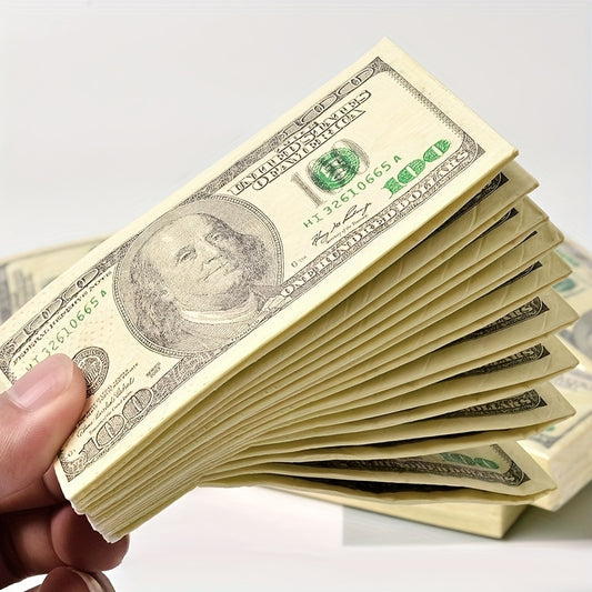 100 Dollar Bill Napkins - Disposable US Dollar Bills for Weddings, Birthdays & Party Tricks - High-Quality Paper Napkins with Bold $100 Bill Design, Napkins Disposable, Birthday Party Supplies, Bold Design, Quality Paper Napk
