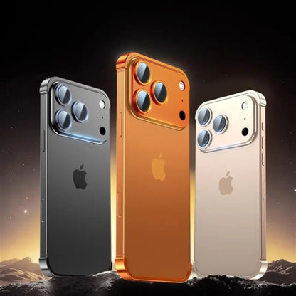 Compatible with for iphone 17 Pro / Pro Max/Air, This Uniquely Shaped Metal Corner Pad Offers Lens Protection And Is Made of Aluminum Alloy. It Provides a Bare Device Feel, Efficient Heat Dissipation, And Is Lightweight. It I