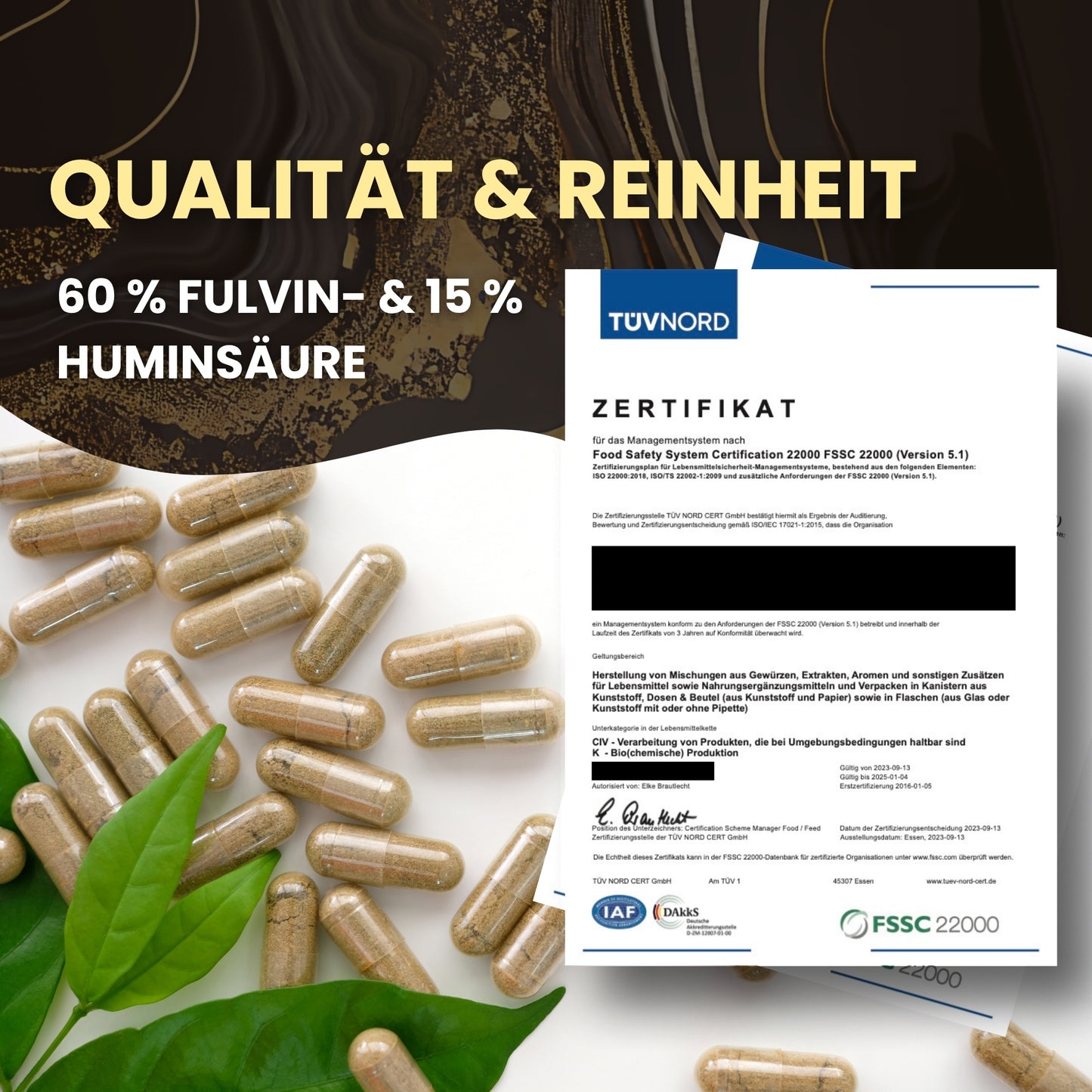 Marble Shilajit Original Himalaya Capsules with MCT Oil - Mumijo Shilajit 120pcs Ultra High-Dose in a Bag - 1536 Mg Daily Dose Vegan - Filled And Laboratory-Tested in Germany - Made in Germany