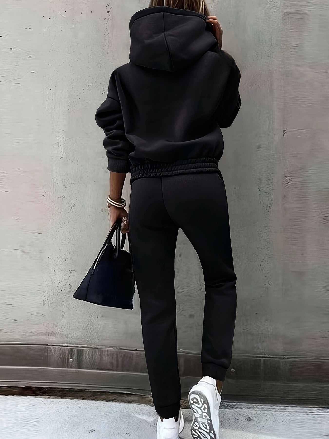 Autumn and Winter Women'S Fashion Casual Sweatshirt Set, European and American Style