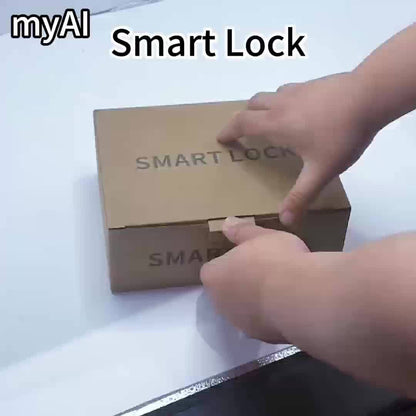 1pc Smart Door Lock with 5 Unlocking Methods (Fingerprint/Password/Card/Key/IC/APP) - Wireless Enabled, Anti-Peeping Sensing, Mechanical Key Backup, Real-Time Status & Unlock Record, Emergency Battery Backup (4 AAA Not Includ